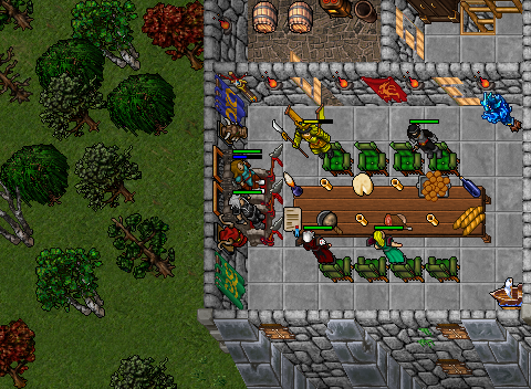 Become a member of a guild and hold important meetings in your own guildhall