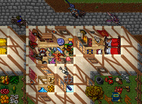 Rent a house and decorate it with collected items and nice furniture