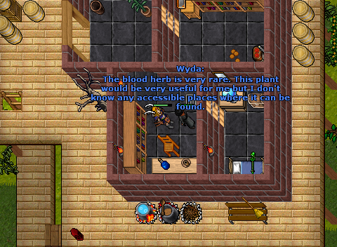 Talk to NPCs to hear interesting stories or to trade items